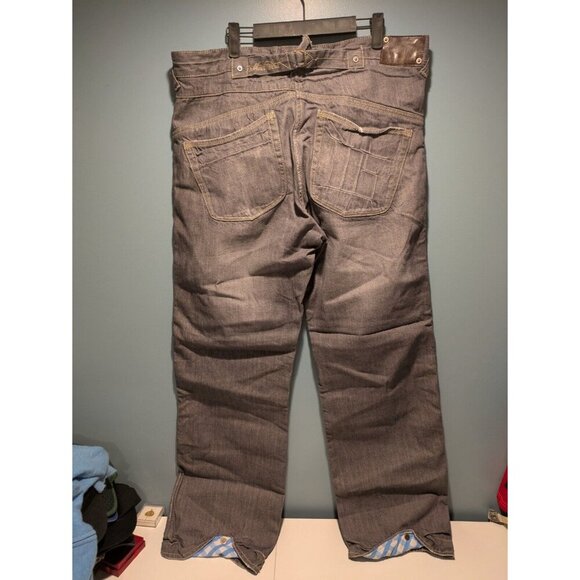 Vintage Y2K Skater Mad Soul Jeans Denim 36x32 Grey - Picture 2 of 16